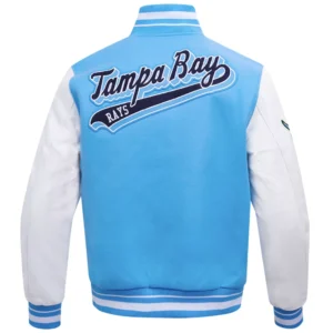 Alternative view of Tampa Bay Rays Classic Pro Standard Wool & Leather Varsity Jacket