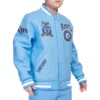 Tampa Bay Rays Pro Standard Retro Classic Wool & Leather Varsity Jacket - Image 3