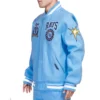 Tampa Bay Rays Pro Standard Retro Classic Wool & Leather Varsity Jacket - Image 4