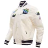 Tampa Devil Rays Pro Standard Retro Classic Rib Full-Snap Satin Varsity Jacket - Image 3