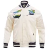 Tampa Devil Rays Pro Standard Retro Classic Rib Full-Snap Satin Varsity Jacket