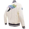Tampa Devil Rays Pro Standard Retro Classic Rib Full-Snap Satin Varsity Jacket - Image 4