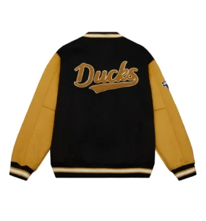 Alternative view of Anaheim Ducks Team Legacy Full Wool Varsity Jacket