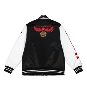 Alternative view of Team Legacy Varsity Satin Jacket Atlanta Hawks