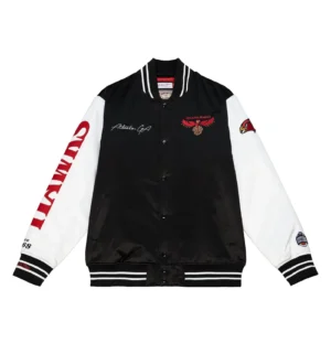 Team Legacy Varsity Satin Jacket Atlanta Hawks