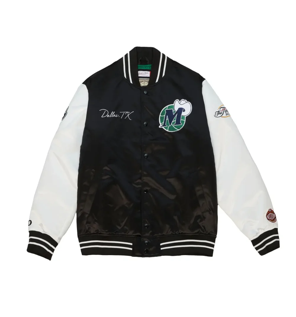 Team Legacy Varsity Satin Jacket Dallas Mavericks