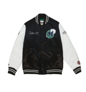 Team Legacy Varsity Satin Jacket Dallas Mavericks