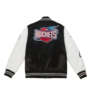 Alternative view of Team Origins Team Legacy Varsity Satin Jacket Houston Rockets