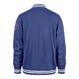 Alternative view of Texas Rangers '47 Royal Wax Pack Full-Zip Satin Varsity Jacket