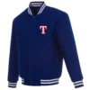 Texas Rangers Baseball Team Players Full Wool One Color Varsity Jacket