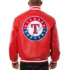 Texas Rangers Full Leather Red Jacket - Image 2