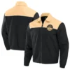 Texas Rangers Darius Rucker Full-Zip Bomber Varsity Jacket Black & Tan - Image 3