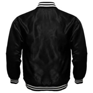 Alternative view of Texas Rangers Starter Bomber Full-Snap Satin Varsity Jacket