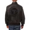 Texas Rangers Team Players Full Leather Black Varsity Jacket - Image 2