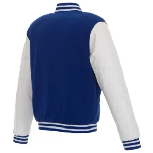 Alternative view of Texas Rangers Team Players Two Tone Wool & Leather Varsity Jacket