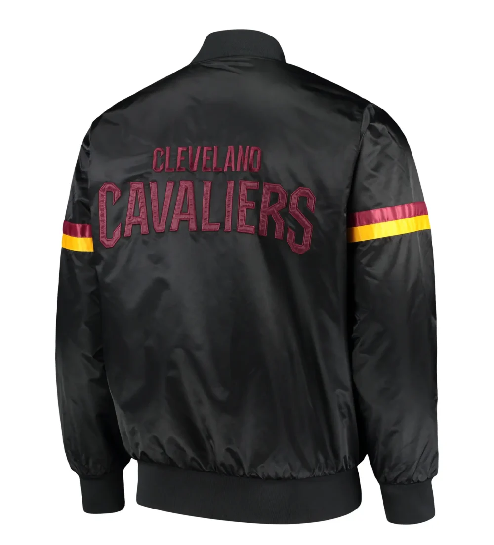 Alternative view of The Champ Starter Cleveland Cavaliers Black Satin Varsity Jacket