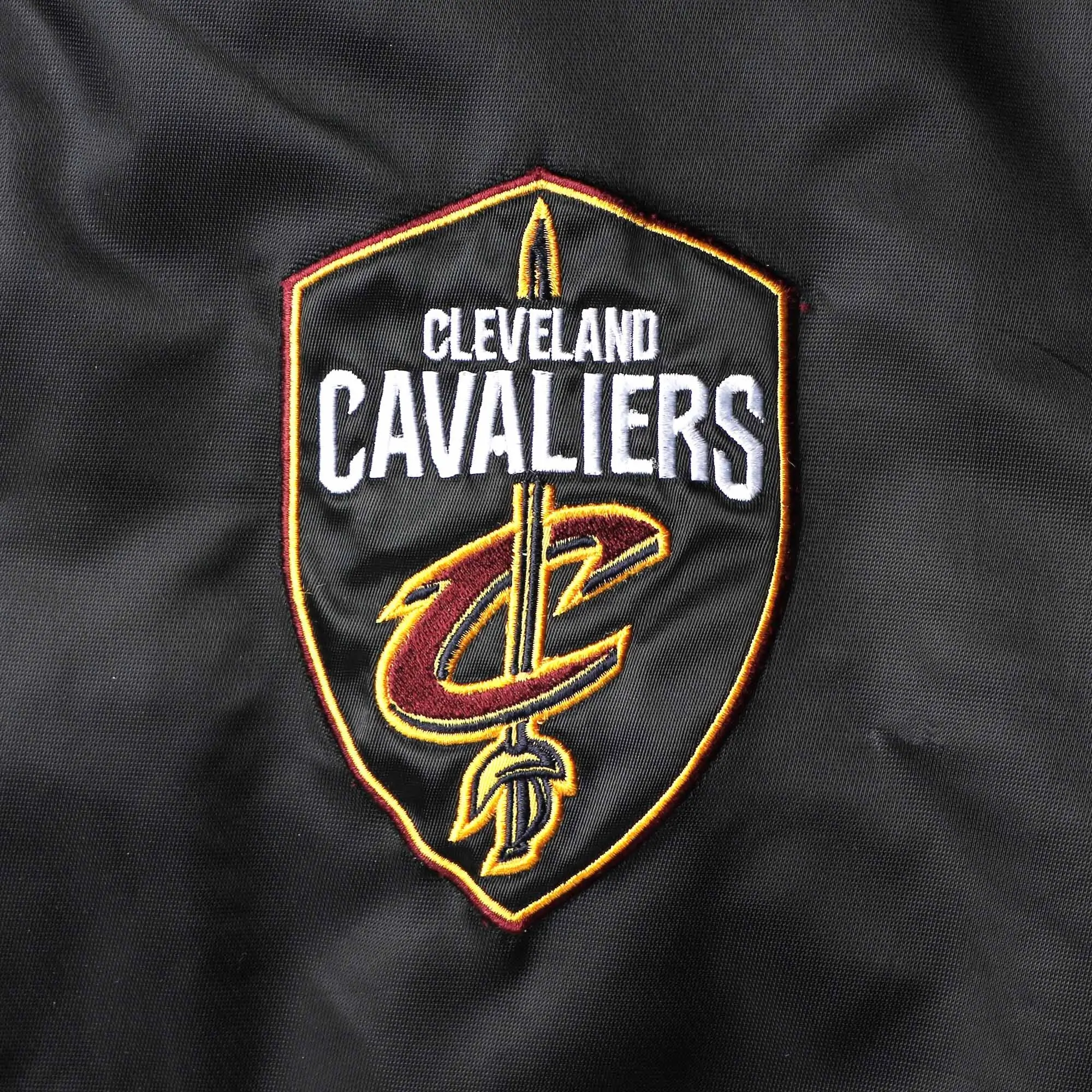 The Champ Starter Cleveland Cavaliers Black Satin Varsity Jacket - Image 3