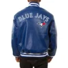 Toronto Blue Jays Baseball Full Leather Royal Varsity Jacket - Image 2