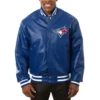 Toronto Blue Jays Baseball  Full Leather Royal Varsity Jacket