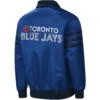 Toronto Blue Jays The Captain II Ribbed Full-Zip Satin Varsity Jacket - Image 2