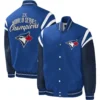 Toronto Blue Jays Title Holder G-III Sports by Carl Banks Full-Snap Varsity Jacket - Image 3