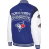 Toronto Blue Jays Strike Zone Full-Snap Varsity Jacket Royal & White - Image 2