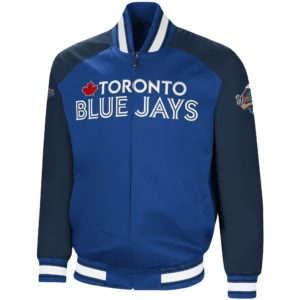 Toronto Blue Jays Challenger G-III Sports by Carl Banks Full-Zip Satin Varsity Jacket