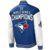 Alternative view of Toronto Blue Jays World Series Champions G-III Sports by Carl Banks Satin Varsity Jacket