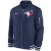 Toronto Blue Jays Nike Bomber Authentic Collection Full-Zip Varsity Navy Jacket