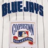 Toronto Blue Jays Pro Standard Retro Classic Full-Snap Satin Varsity Cream Jacket - Image 3