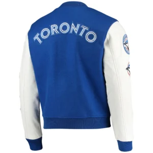 Alternative view of Toronto Blue Jays classic Pro Standard Wool & Leather Varsity Jacket