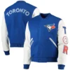 Toronto Blue Jays classic Pro Standard Wool & Leather Varsity Jacket - Image 4