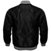 Toronto Blue Jays Bomber Full-Snap Satin Varsity Black Jacket - Image 2