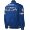Toronto Blue Jays Starter Midfield Full-Snap Satin Varsity Royal Jacket - Image 2