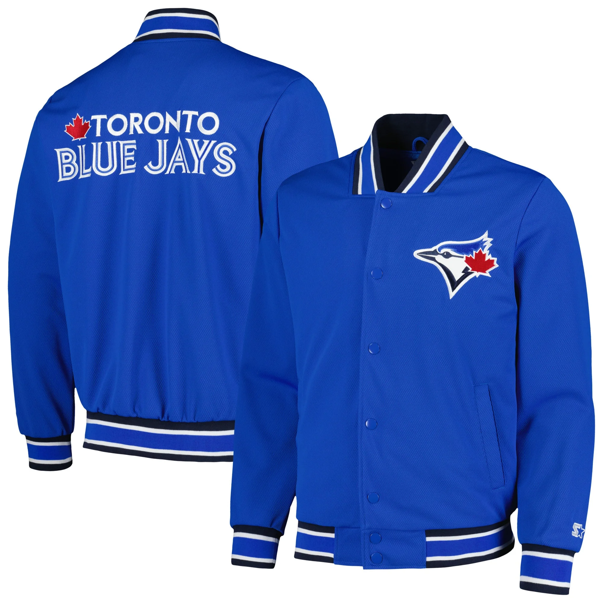 Toronto Blue Jays Starter Secret Weapon Full-Snap Varsity Jacket - Image 3