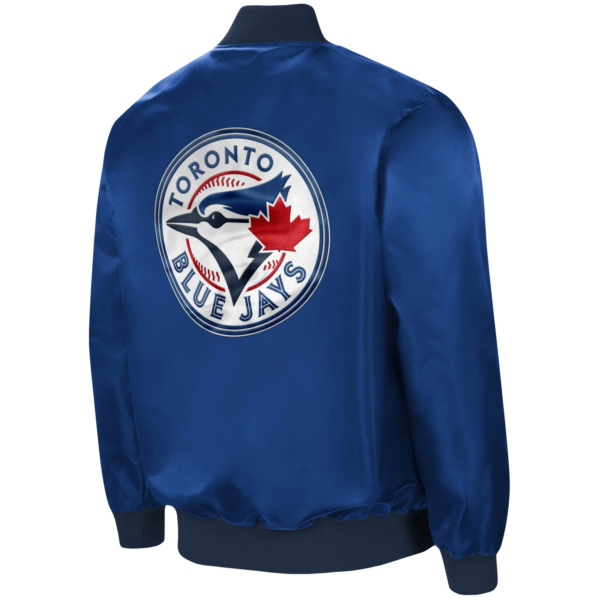 Toronto Blue Jays Starter The Ambassador Full-Zip Satin Varsity Royal Jacket - Image 2
