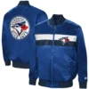 Toronto Blue Jays Starter The Ambassador Full-Zip Satin Varsity Royal Jacket - Image 3