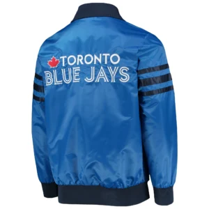 Alternative view of Toronto Blue Jays Starter The Captain II Full-Zip Satin Varsity Royal Jacket