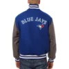 Toronto Blue Jays Full Wool Two Tone Varsity Jacket - Image 2