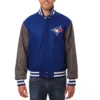 Toronto Blue Jays Full Wool Two Tone Varsity Jacket