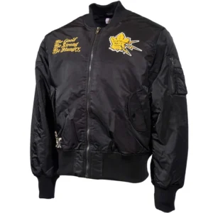 Toronto Maple Leafs Eye Of The Tiger Black Bomber Jacket