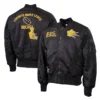 Toronto Maple Leafs Eye Of The Tiger Black Bomber Jacket - Image 3
