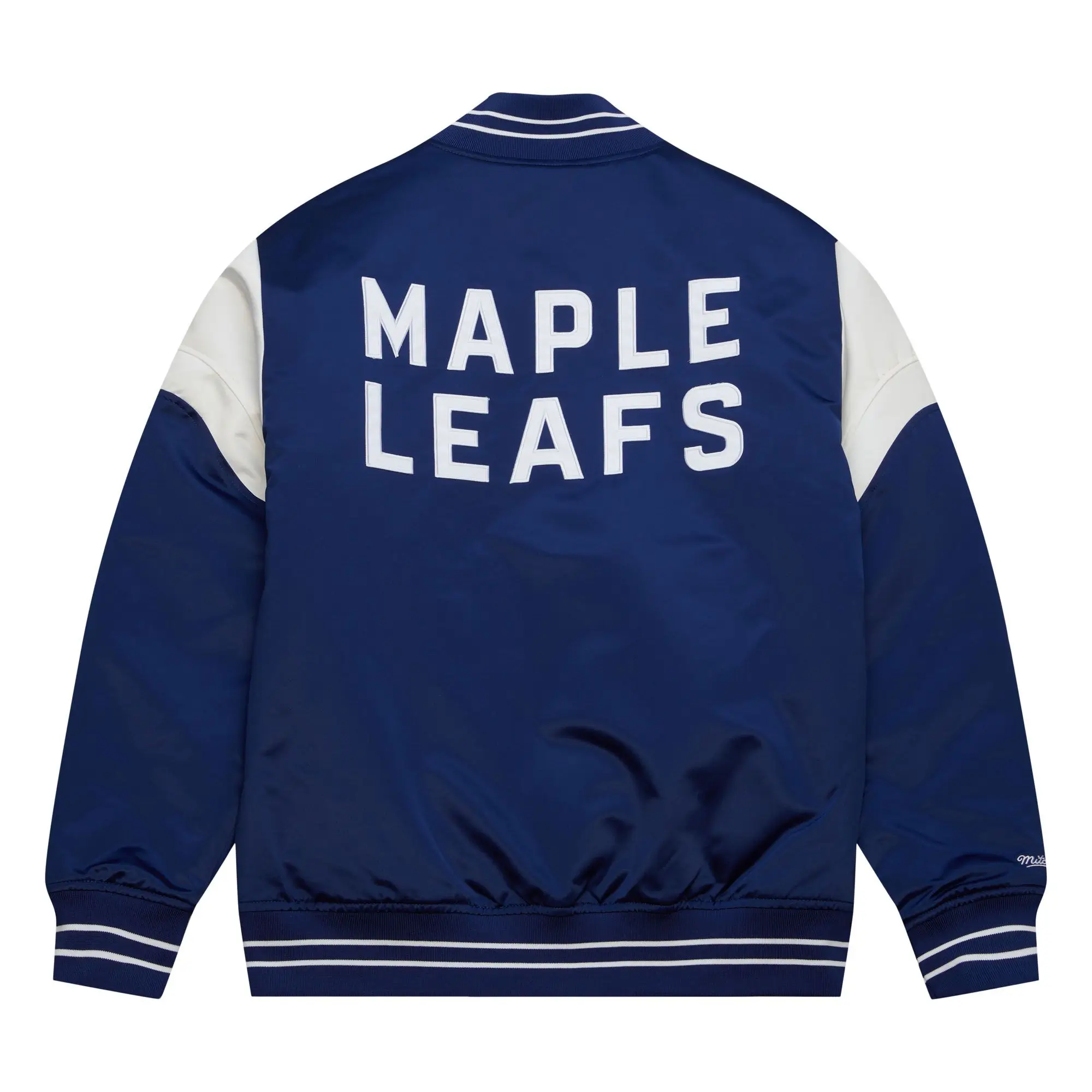 Toronto Maple Leafs Cooperstown Heavyweight Blue Varsity Jacket - Image 2