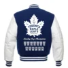Alternative view of Toronto Maple Leafs Letterman Wool & Leather Varsity jacket