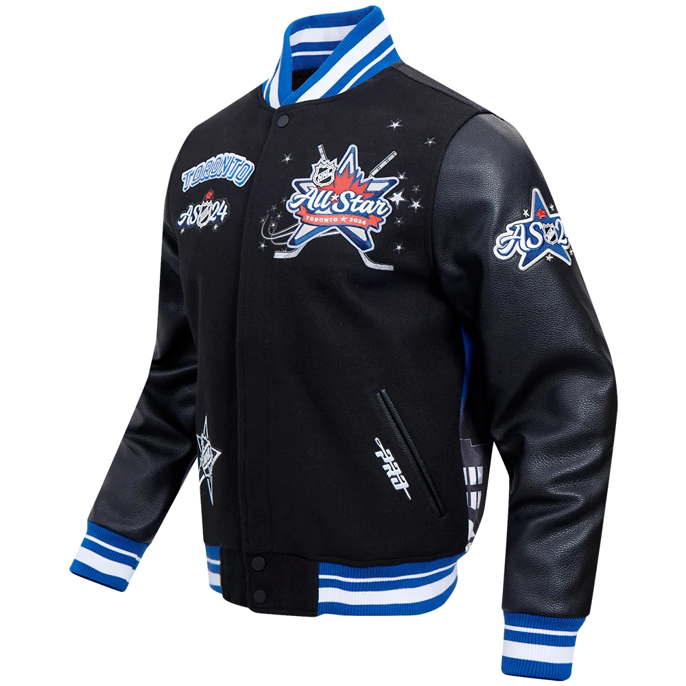 Toronto Maple Leafs All Star Wool & Leather Varsity Jacket - Image 4