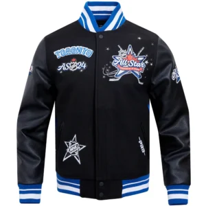 Toronto Maple Leafs All Star Wool & Leather Varsity Jacket
