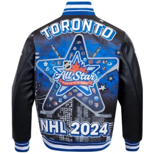 Alternative view of Toronto Maple Leafs All Star Wool & Leather Varsity Jacket
