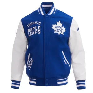 Men's Toronto Maple Leafs Retro Classic Wool & Leather Varsity Jacket