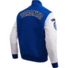Men's Toronto Maple Leafs Classic Blue/White Varsity Jacket - Image 2