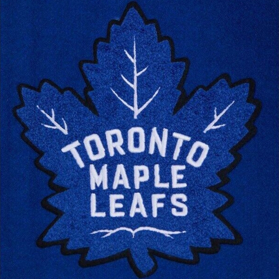 Men's Toronto Maple Leafs Classic Blue/White Varsity Jacket - Image 3